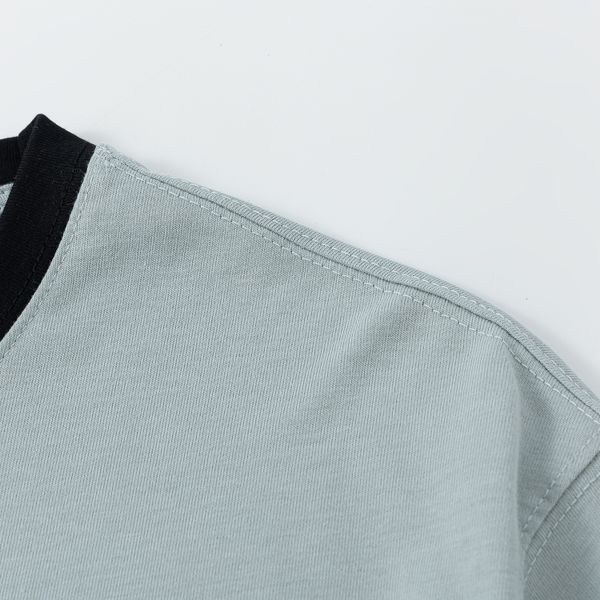 Футболка Hellcome logo серо-синяя - фото 9