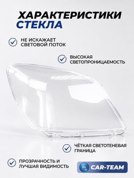 Стекла фар (поликарбонат) Газель Next (лев., прав.) (A21P23-3711071/A21P23-3711070)