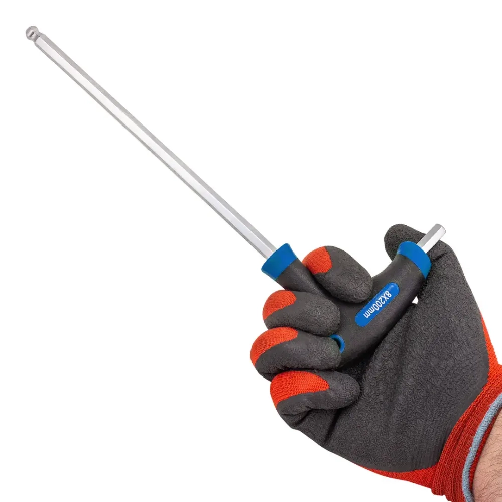 Набор ключей 6-гранных Т-образных(2, 2.5, 3, 4, 4.5, 5, 5.5, 6, 8, 10), в металлическом держателе 10пр. Forsage F-2107