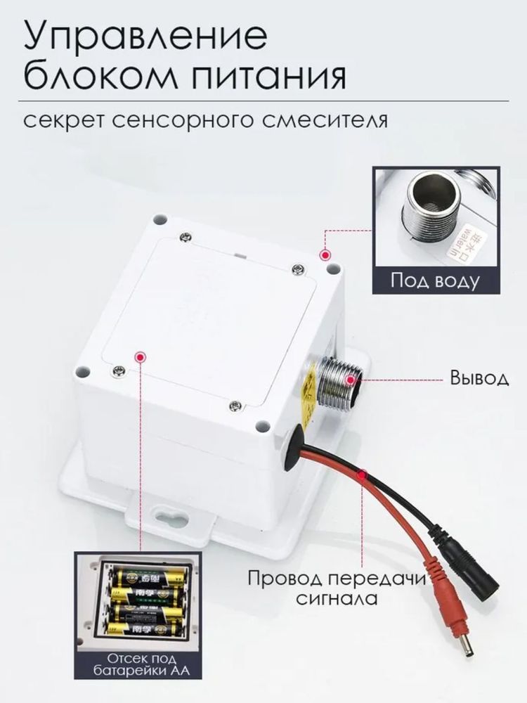 Сенсорный черно-золотой смеситель для раковины, каскадный водопад с регулировкой температуры воды