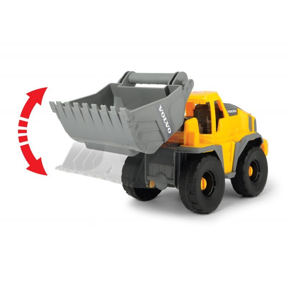 Mack, Volvo Экскаватор-погрузчик 70 см свет звук Dickie Toys 3729012