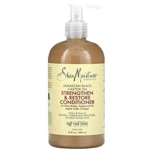 SheaMoisture, ямайское чёрное касторовое масло, укрепляющий и восстанавливающий кондиционер, 384 мл (13 жидк. унций)