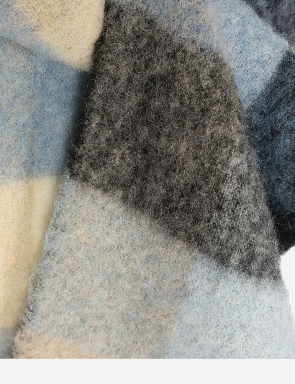 Шарф Acne Studios Beige Blue Dark Grey