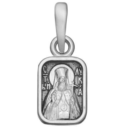 Образок из серебра/Чернение/С подвижным ухом/Лука