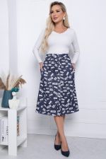 Юбка "Оделия" Ю7282 (синий) LT Collection
