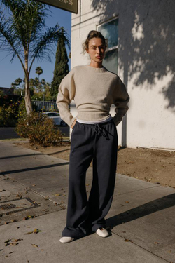 ZARA БРЮКИ ПРЯМОГО КРОЯ ИЗ МЯГКОЙ ТКАНИ, УГОЛЬНЫЙ