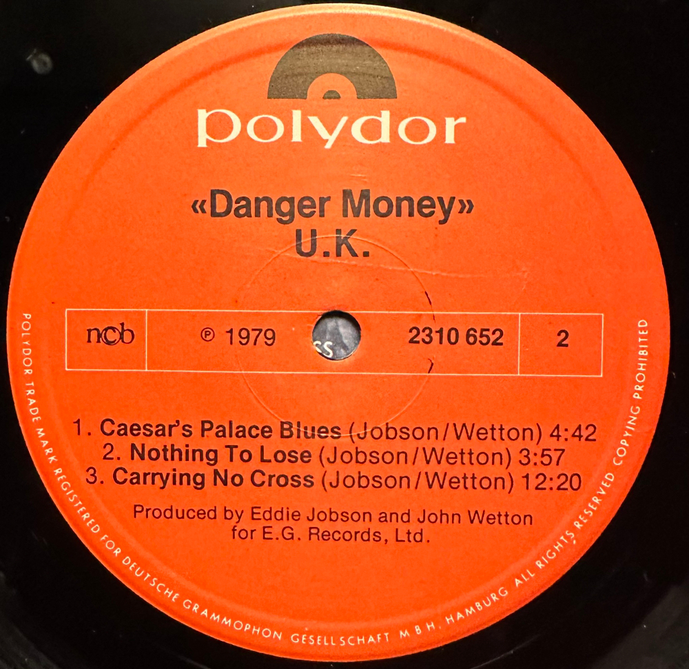UK - Danger Money (Скандинавия 1979г.)