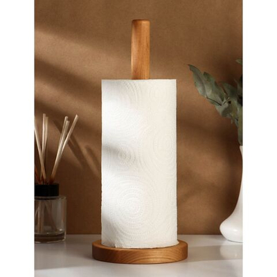 Держатель для бумажных полотенец из берёзы - 30 см. (Цвет: не задано)
