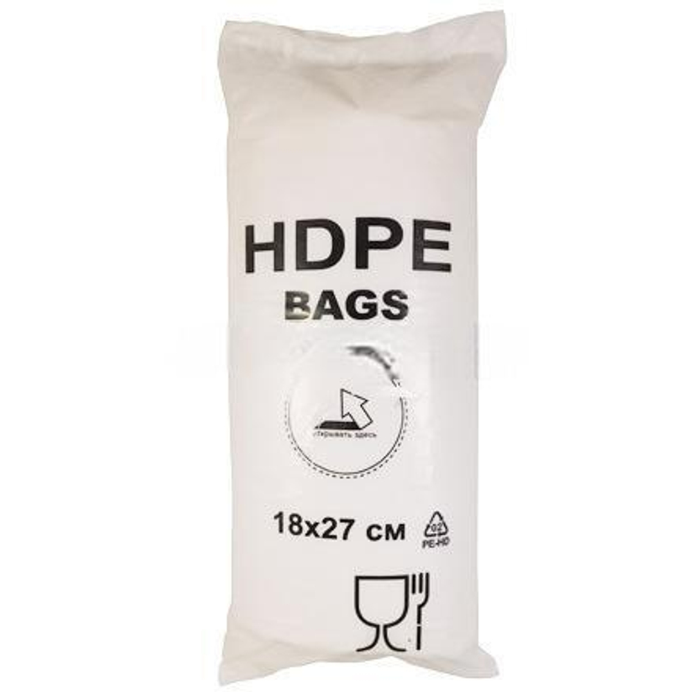 Пакет фасовочный ПНД 18х27 1000 шт. BAGS (1/10 т.шт.)