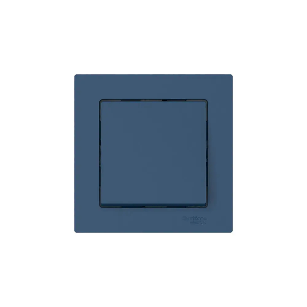 ATLASDESIGN 1-клавишный ВЫКЛЮЧАТЕЛЬ, сх.1, 10АХ, в сборе, быстрозажим. клем., АКВАМАРИН