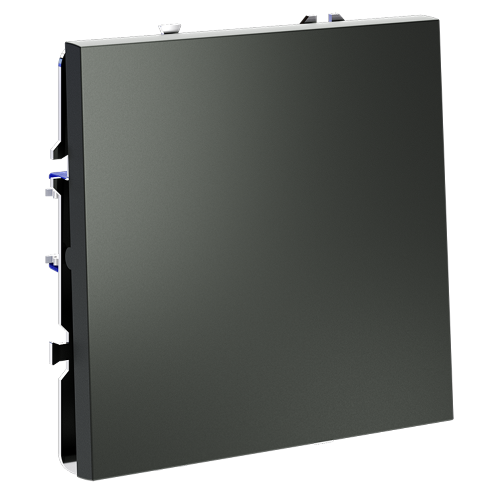 Выключатель встраиваемый VOLTUM S70 одноклавишный 10А, (титан)