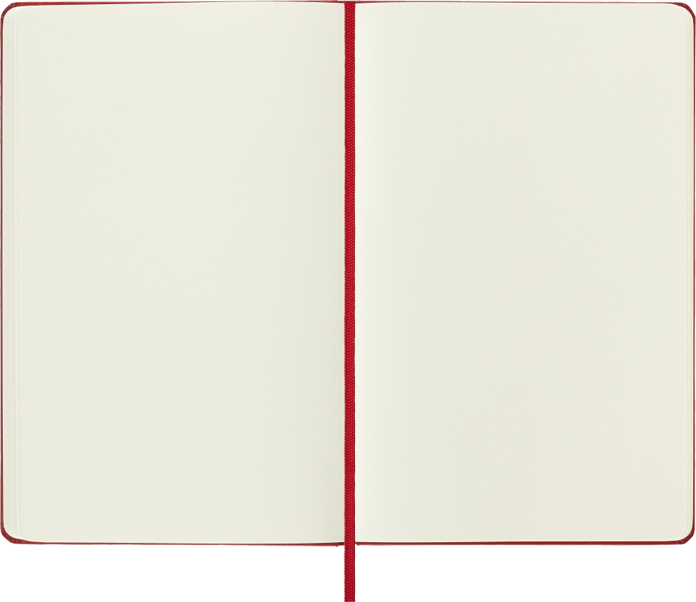 Блокнот Moleskine CLASSIC QP062R Large 130х210мм 240стр. нелинованный твердая обложка красный