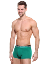 Трусы-боксеры с широкой резинкой в спортивном стиле (Размер: XL) (Цвет: черный)