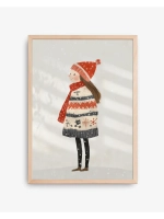 Постер новогодний 30х40 см декор на стену