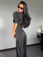 Платье "Who is she", Черный