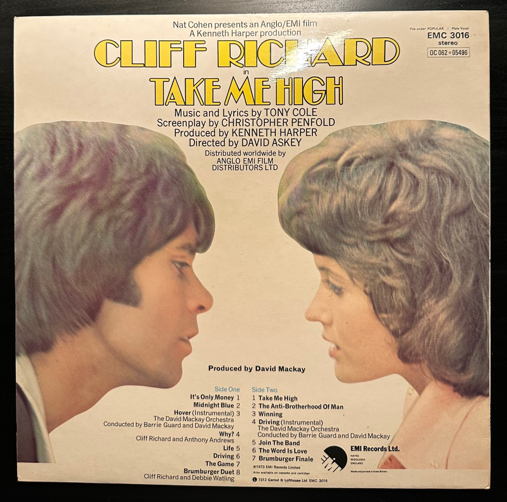 Cliff Richard - Take Me High (Англия 1973г.)