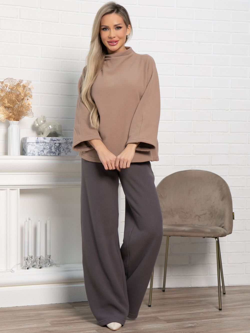 Костюм флисовый Дыхание зимы (бежевый) К15173-10М LT Collection