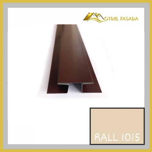 Стыковочный профиль для сайдинга сложный 75мм RALL 1015-светлая Слоновая кость 2м