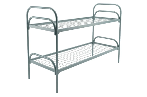 Кровать металлическая двухъярусная "Стандарт", 70х190 см, сетка 100х50