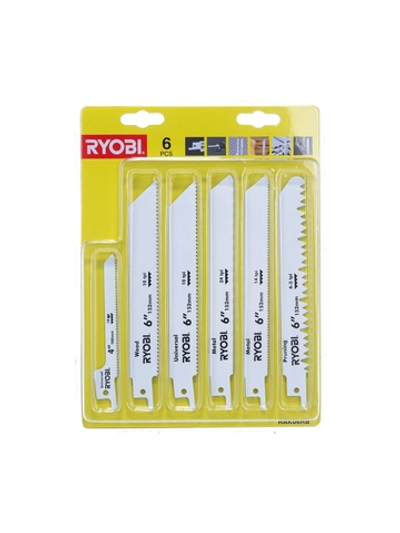 Набор полотен для сабельной пилы 6 шт. Ryobi RAK06RB 5132002547