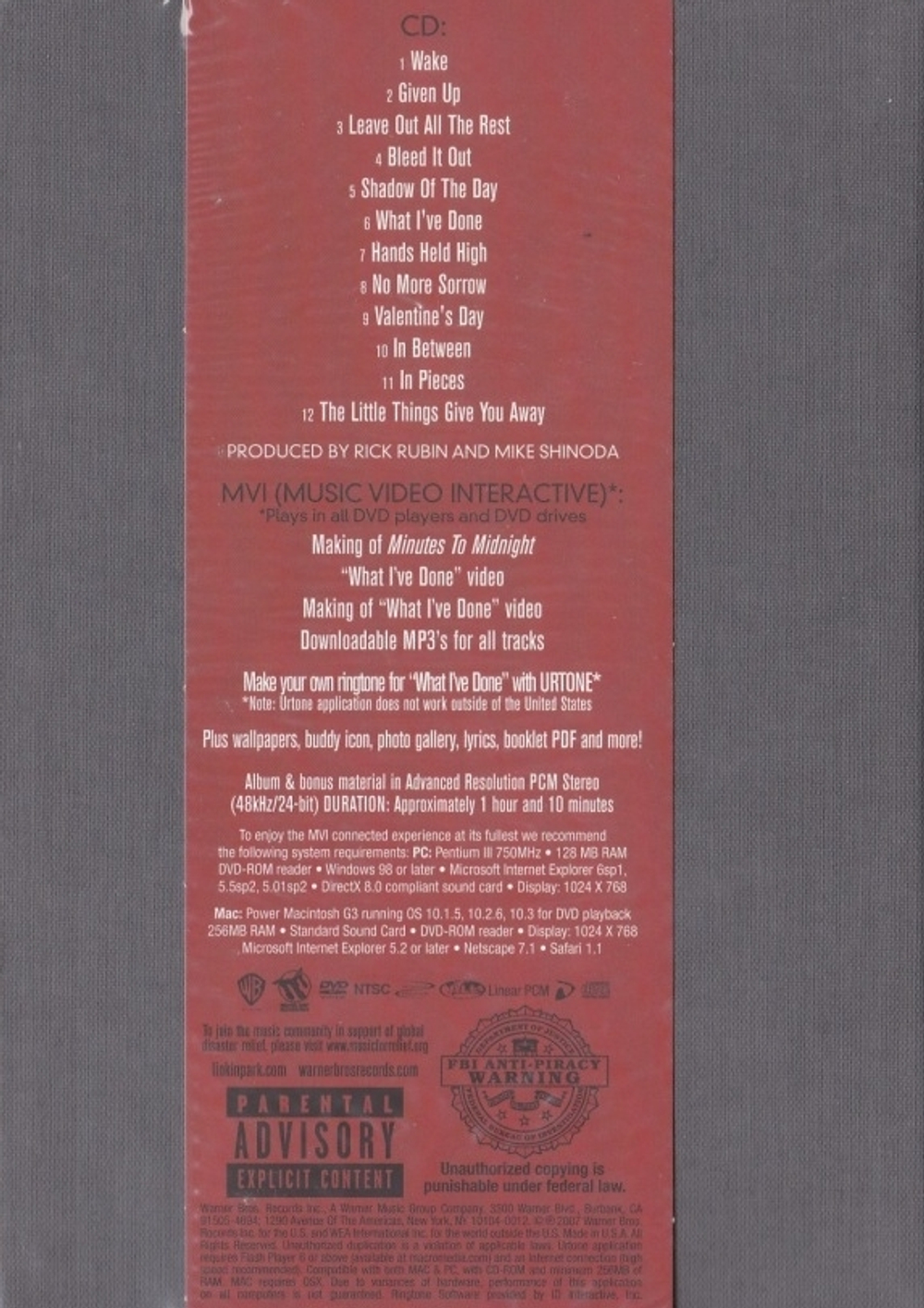 Linkin Park / Minutes To Midnight (Limited Edition Box Set)(CD+DVD)