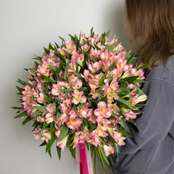 Букет с Альстромерией 35 штук