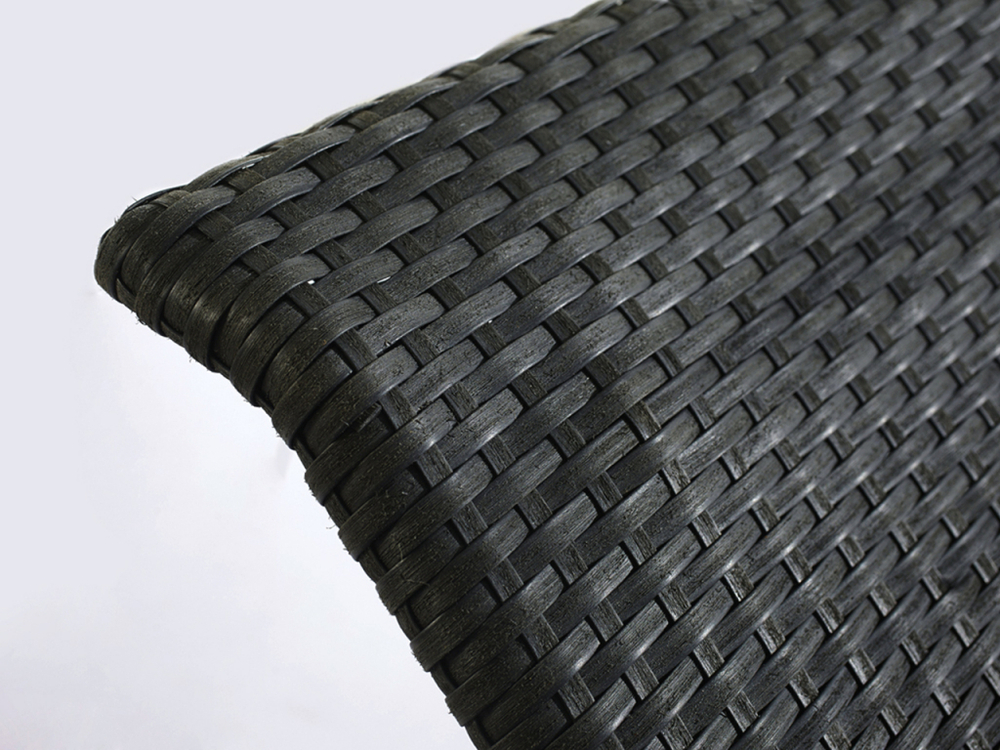 Шезлонг-лежак плетеный Tagliamento Konkord, черный