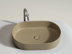 Умывальник чаша накладная овальная (цвет Капучино Матовый) Element 608x385x122мм