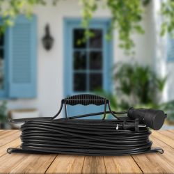 Удлинитель силовой ЭРА GREEN LINE FR-10-40m Greenline на рамке 1 розетка без заземления 40м ПВС 2x1мм2