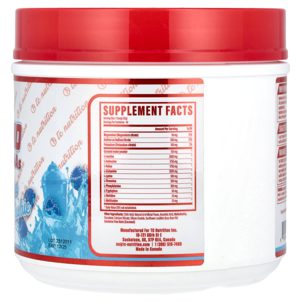 TC Nutrition, Гидрамино EAA, голубая слизь, 680 г (23,9 унции)
