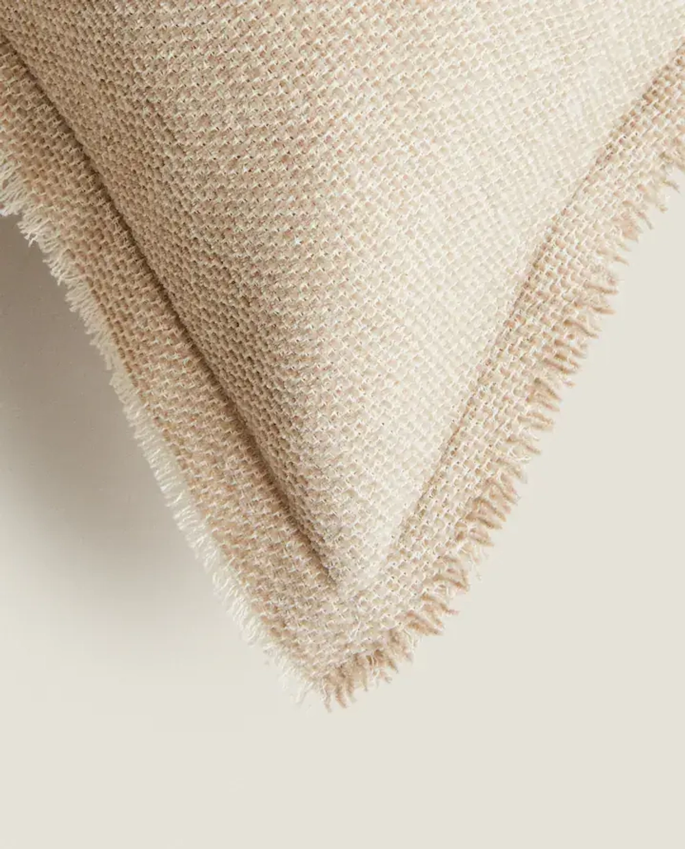 ZARA HOME НАВОЛОЧКА ДЛЯ ДЕКОРАТИВНОЙ ПОДУШКИ, СВЕТЛО-БЕЖЕВЫЙ