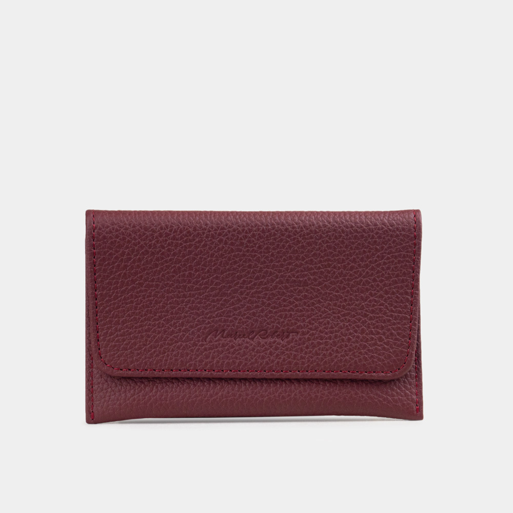 Кофр для украшений Medium из кожи теленка, бордового цвета