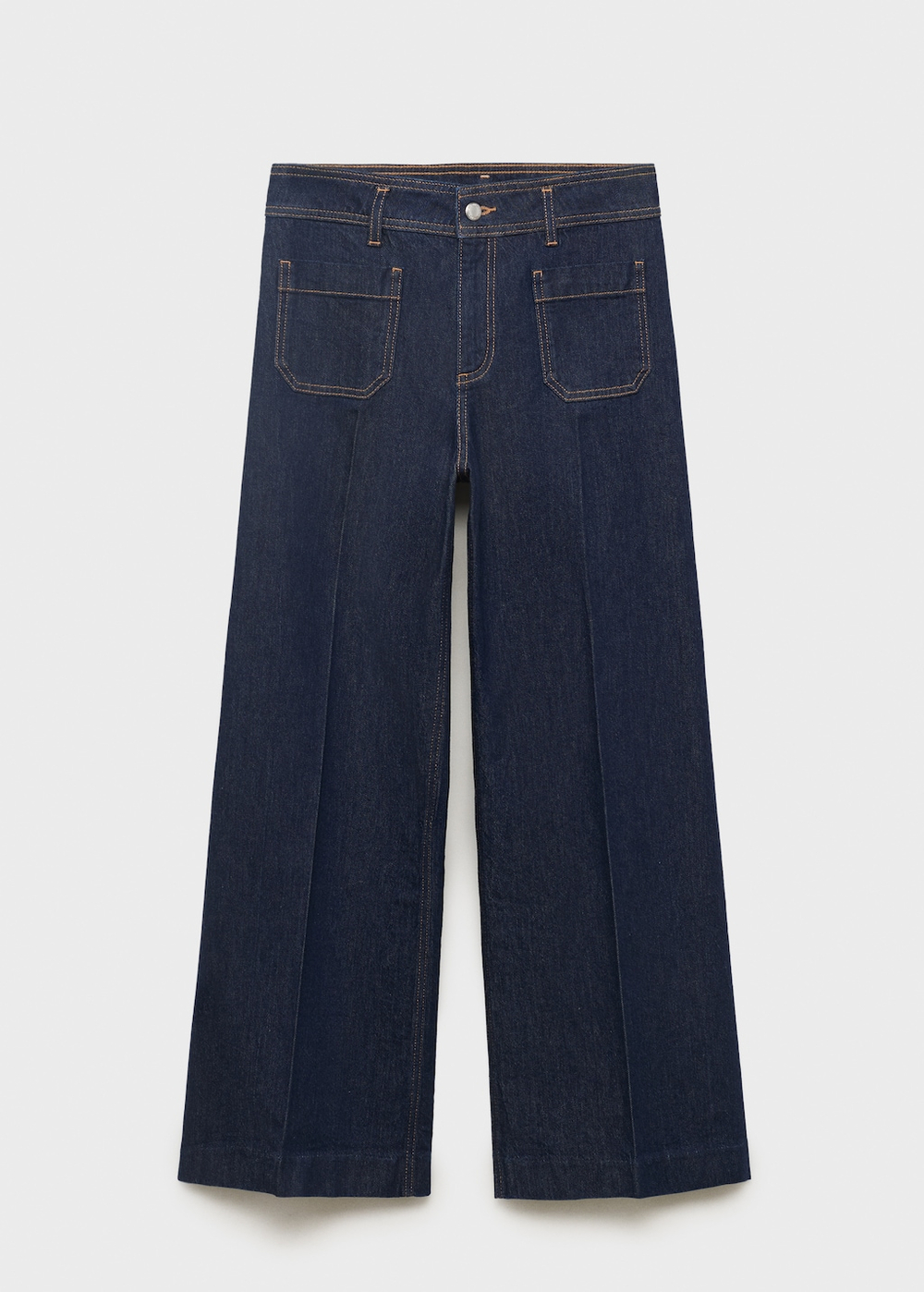 Джинсы wideleg с карманами