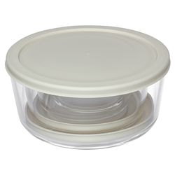 Набор контейнеров для запекания и хранения круглые с крышками, серые, 4 шт.