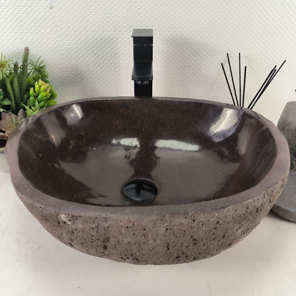 Раковина из речного камня RS-65111 49*40*15 0857
