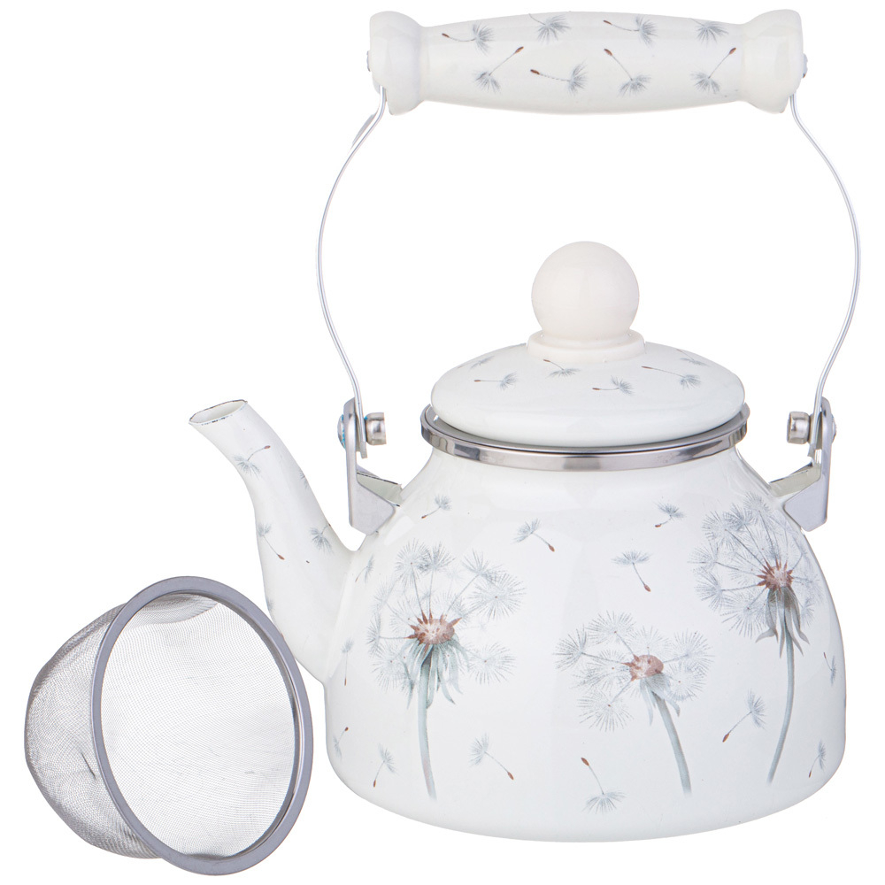 Чайник Agness эмалированный со съемным фильтром из нерж.стали (1.1л)