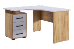 Лайт-2 Стол компьютерный 1200 угловой (дуб сонома/белый), (графит/дуб крафт золотой), (дуб крафт золотой/белый), (кашемир/дуб крафт золотой)