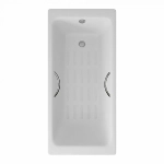 Ванна чугунная Delice PARALLEL Comfort DLR220502R-AS 170x80 белая с ручками
