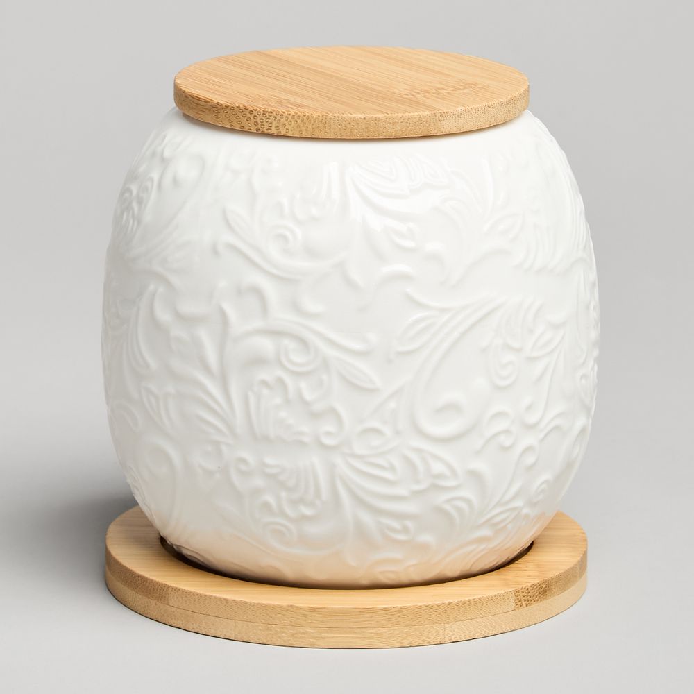 БАНКА LEFARD "MUSE" С ДЕР.КРЫШКОЙ НА ДЕР.ПОДСТАВКЕ 10*11,5 СМ 600 МЛ