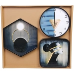 Часы настенные + пано 2шт «HOME STYLE» Незнакомка, черный корпус