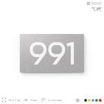 Номер на дверь 991, табличка на дверь для офиса, квартиры, кабинета, аудитории, склада, серая 120х70 мм, Айдентика Технолоджи