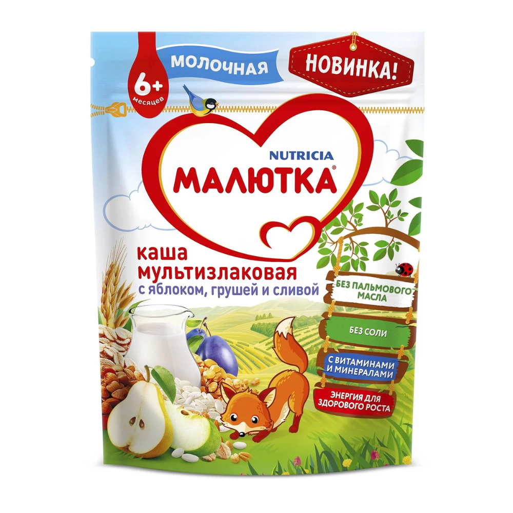 Каша Малютка с яблоком,грушей с сливой 220 гр
