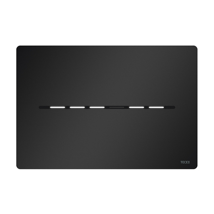 Металлическая панель смыва для унитаза TECEsolid с бесконтактной активацией, батарея 6 В, (черный матовый)