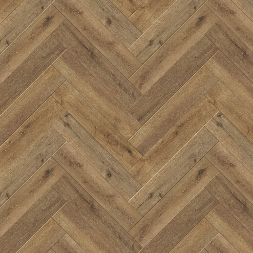 Полимерный пол SPC CronaFloor Herringbone 2.0 Дуб Грас H017  42/4,5  1,31/16