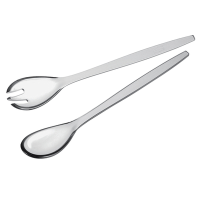 Приборы для салата happy hour, прозрачные