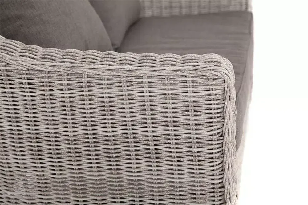 "Кон Панна" диван из искусственного ротанга двухместный, цвет бежевый