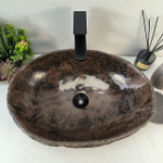 Раковина из речного камня RS-65230 53*37*15 0862