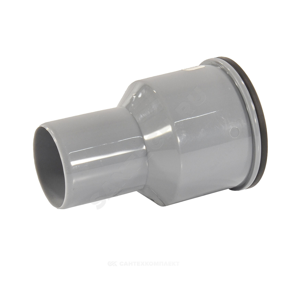 Переход PP-H на чугун серый BASE Дн 110х124 б/нап с манжетой VALFEX 23124110М
