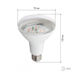 Фитолампа для растений светодиодная ЭРА FITO-16W-RB-E27-K красно-синего спектра 16 Вт Е27