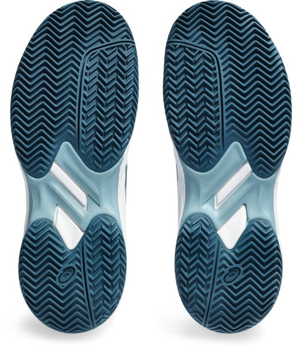 детские Кроссовки теннисные Asics Gel-Game 9 GS Clay/OC - white/restful teal